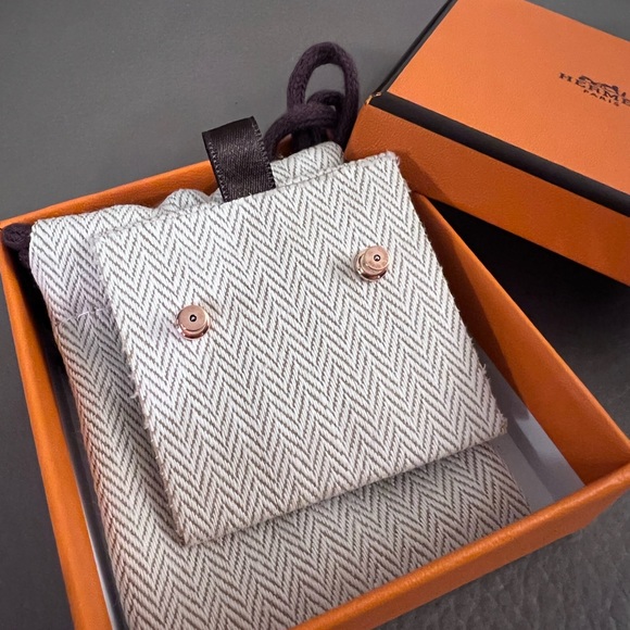 Hermes Mini pop H earrings Rose Extreme - Picture 3 of 4